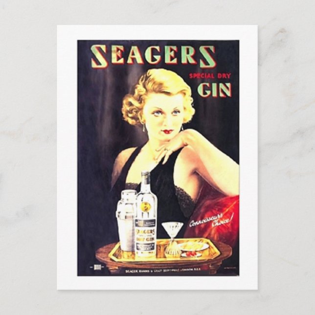 Seager's Gin Postcard (Front)