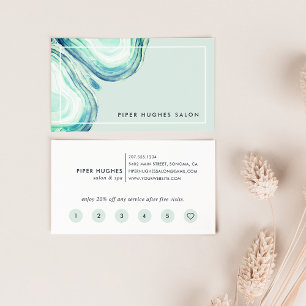 Seaglass Geode   Loyalty Card