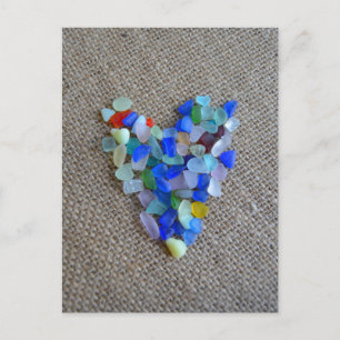 Seaglass Heart1 Postcard
