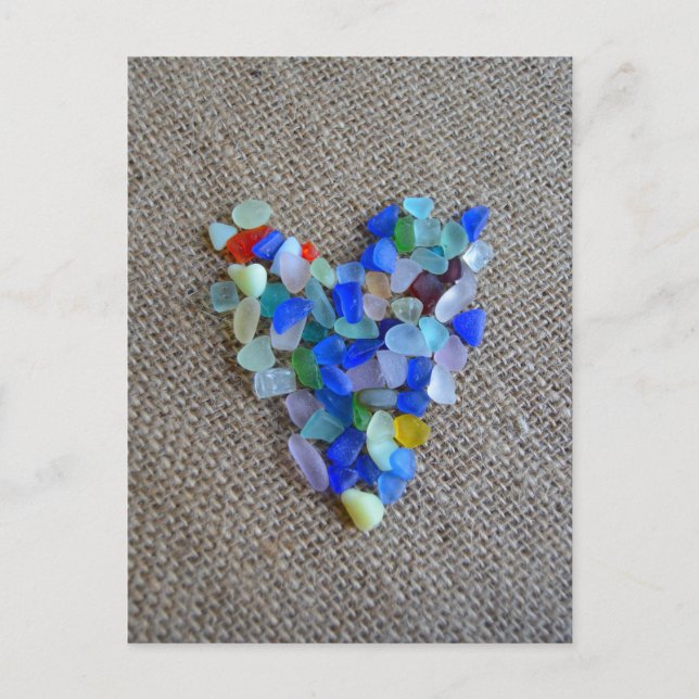 Seaglass Heart1 Postcard (Front)