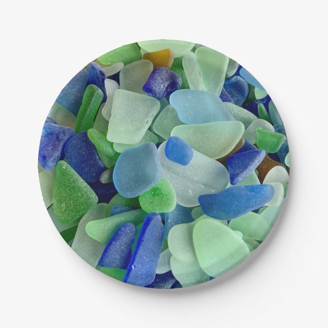 Seaglass paper plates (Front)