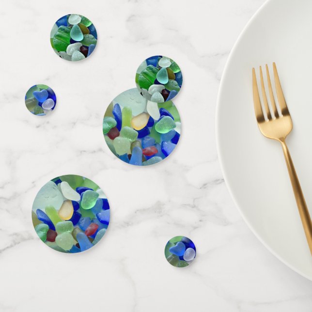 Seaglass table confetti (Group)