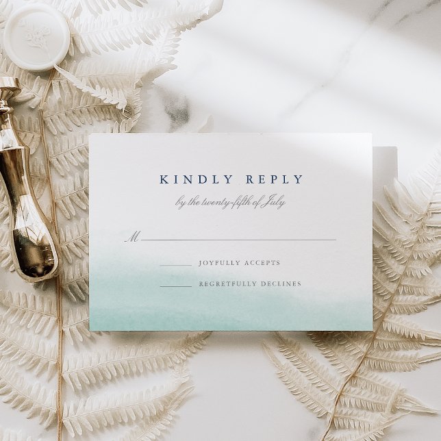 Seaglass Tides Mariage RSVP (Créateur téléchargé)