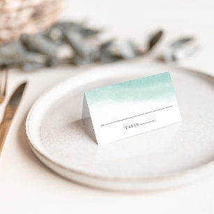 Seaglass Tides Wedding Place Cards