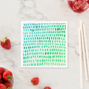 Seaglass  Watercolor Pattern Napkin