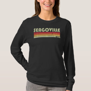 Seagoville Tx Texas Funny City Home Roots Retro 7 T-Shirt