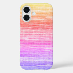 Seagrass Abstract Watercolor Ombre Neon iPhone 16 Case