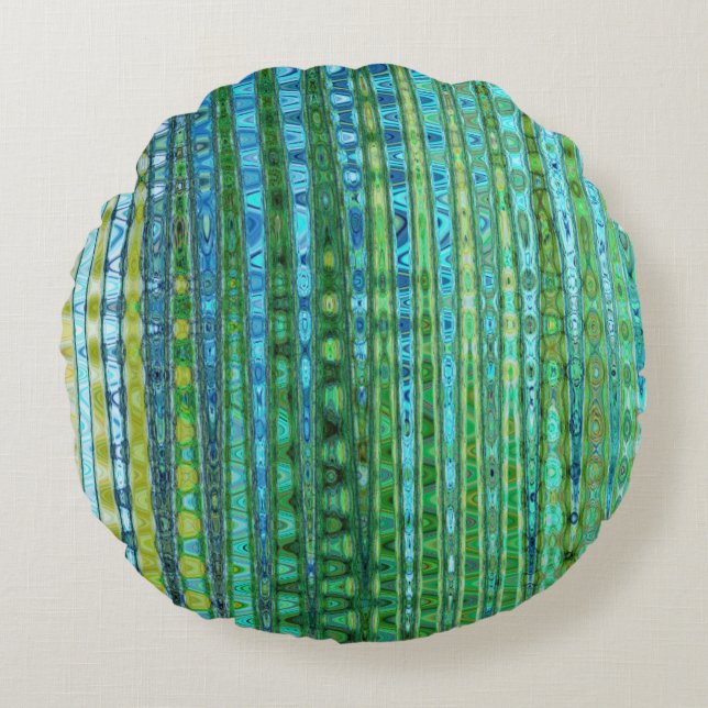 Seagrass Round Throw Pillow by C.L. Brown (Front)