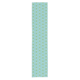 Seagreen Tribal Green Sea Turtles Short Table Runner
