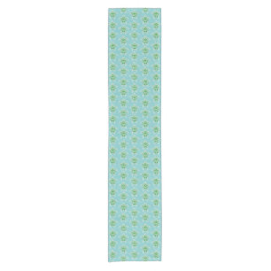Seagreen Tribal Green Sea Turtles Short Table Runner