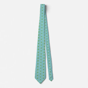 Seagreen Tribal Green Sea Turtles Tie