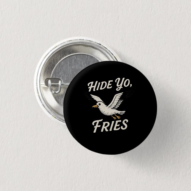 Seagull  1 inch round button (Front & Back)