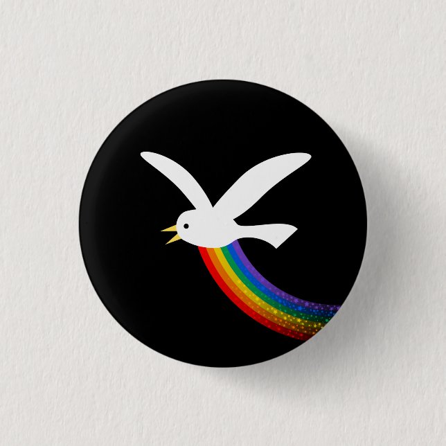 Seagull 1 Inch Round Button (Front)