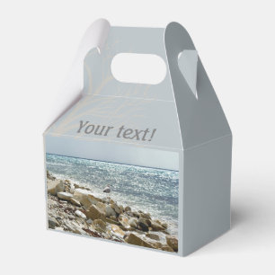 Seagull and sea favor box