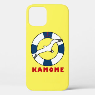Seagull and Swim Ring Navy Blue iPhone 12 Case