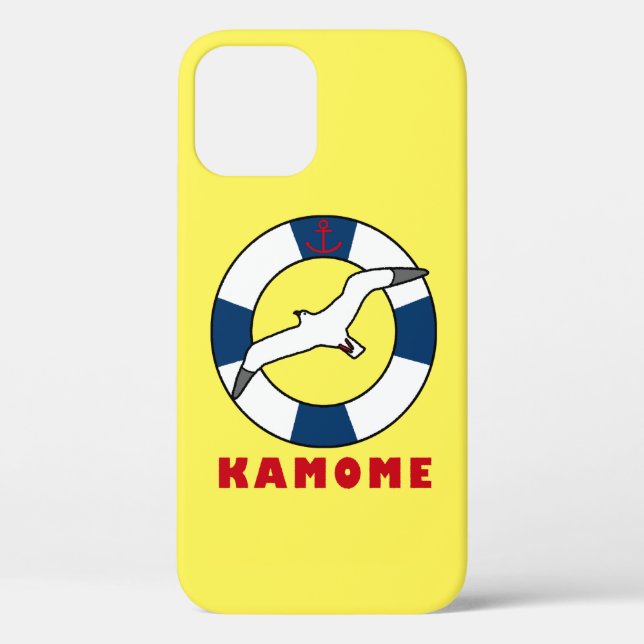 Seagull and Swim Ring Navy Blue Case-Mate iPhone Case (Back)