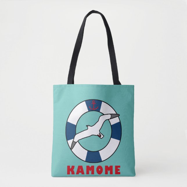Seagull and Swim Ring Tote Bag (Front)