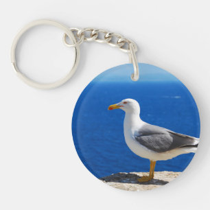 Seagull at the Beach Keychain