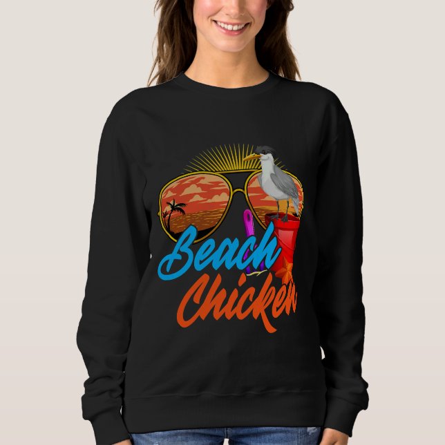 Seagull Beach Chicken Animal   Sweatshirt (Front)