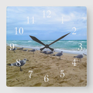 Seagull Beach Clock