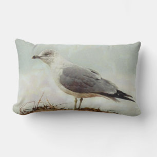 Seagull Bird Throw Lumbar Pillow