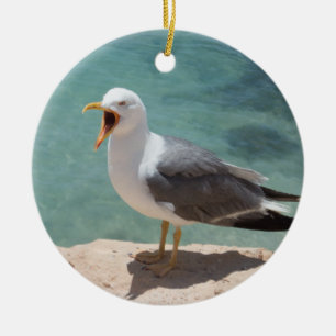 Seagull Ceramic Ornament