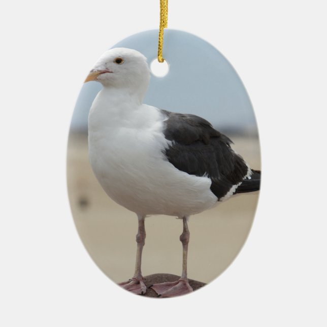 Seagull Ceramic Ornament (Front)