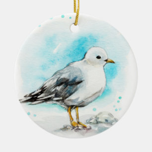 Seagull Ceramic Ornament