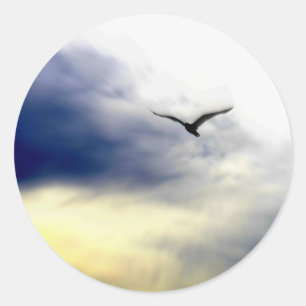 Seagull Classic Round Sticker
