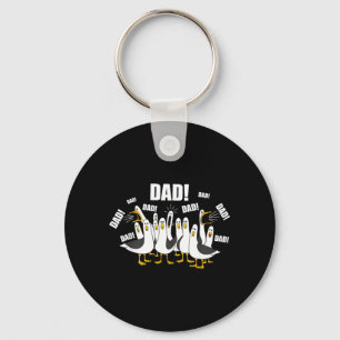 Seagull Dad Funny Dad Ocean Life Fathers Day Keychain