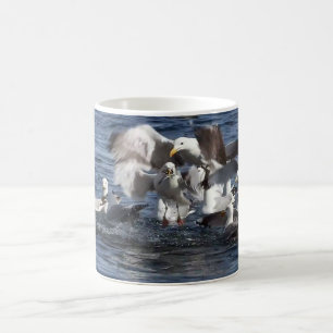 Seagull Feeding Frenzy Coffee Mug
