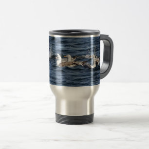 Seagull Feeding Frenzy Travel Mug
