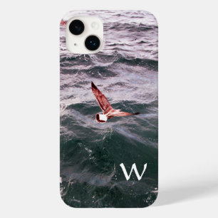SEAGULL FLYING OVER THE WAVES MONOGRAM Case-Mate iPhone 14 PLUS CASE