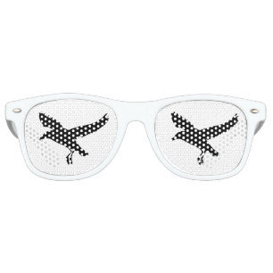 Seagull Flying Silhouette Drawing Retro Sunglasses