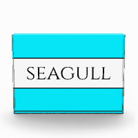 SEAGULL Fun Bright Pretty Sky Blue White Stripes