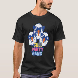 Seagull Gull Party Gang Night Out Seabird Sunglass T-Shirt