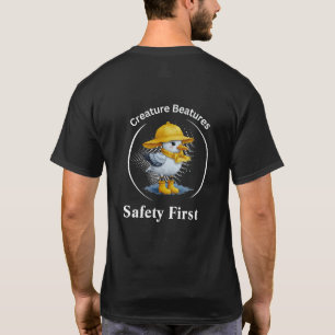 Seagull in Yellow Boots Coastal Beach Humour T-Shirt