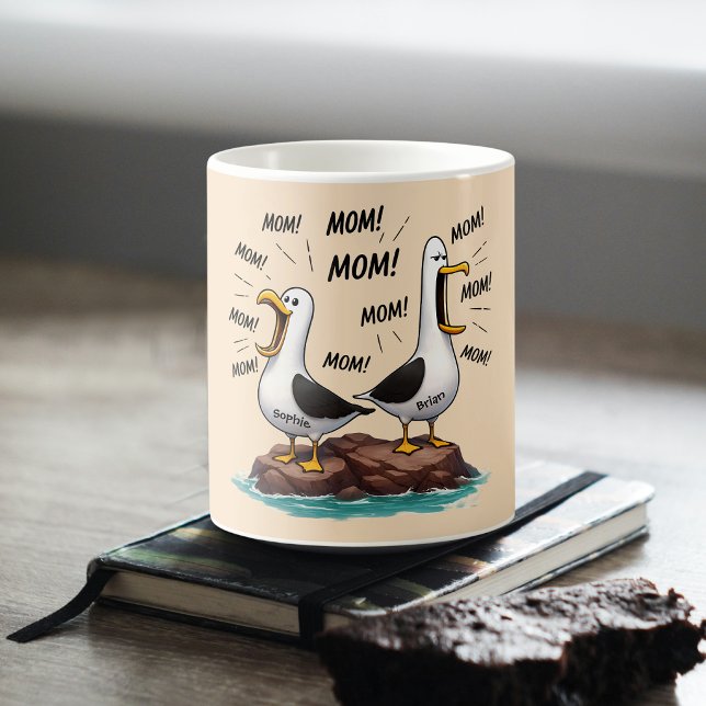 Seagull Mom Funny Personalized Coffee Mug (Creator Uploaded)