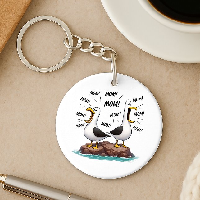Seagull Mom Funny Personalized Keychain (Creator Uploaded)