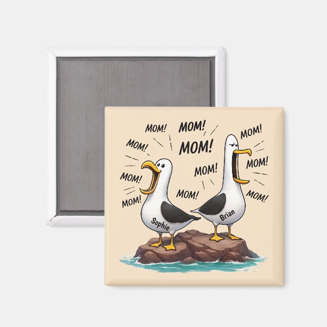 Seagull Mom Funny Personalized Magnet (Front/Back)