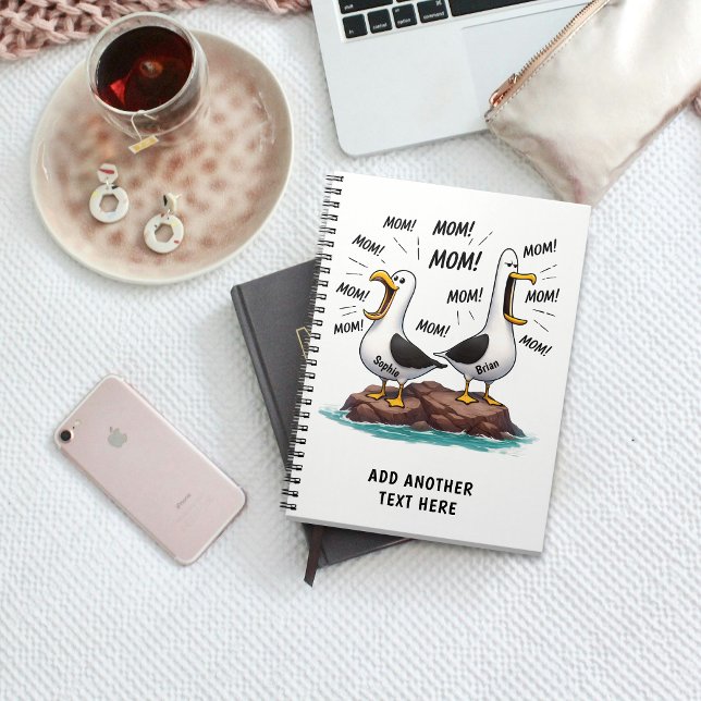 Seagull Mom Funny Personalized Notebook (Creator Uploaded)
