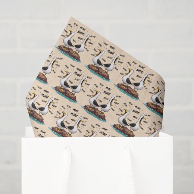 Seagull Mom Funny Personalized Tissue Paper (Gift Bag)