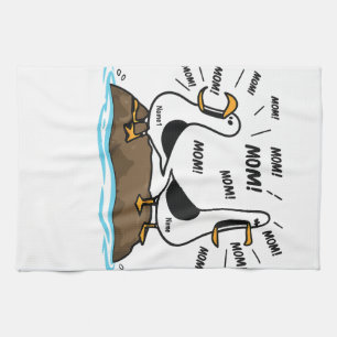 Seagull Mom Mom Mom - Personalized Funny Kitchen Towel