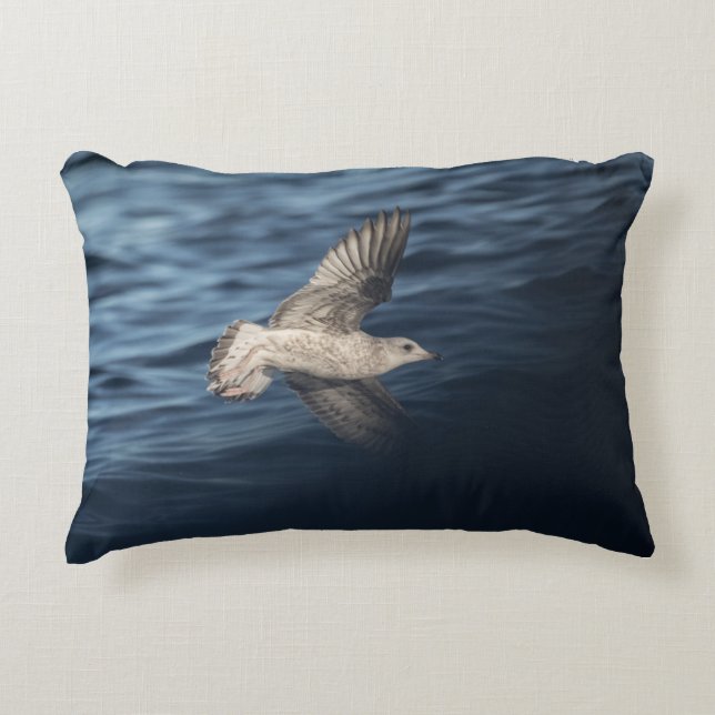 Seagull Nature Photo Accent Pillow (Front)