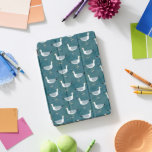 Seagull Nautical iPad Pro Cover<br><div class="desc">Cute and fun seagull bird pattern on a teal green background. Original art by Nic Squirrell.</div>