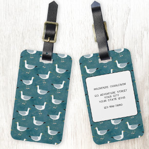 Seagull Nautical Luggage Tag