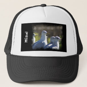 Seagull on a Rail Trucker Hat