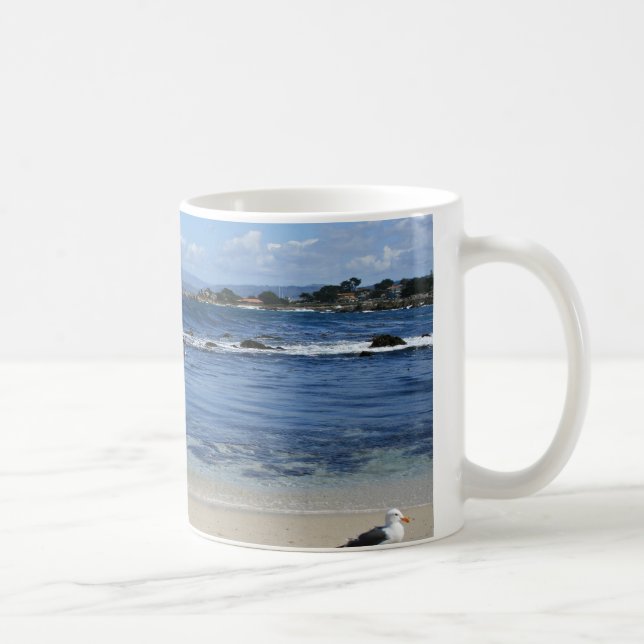 Seagull on Beach, Mug (Right)