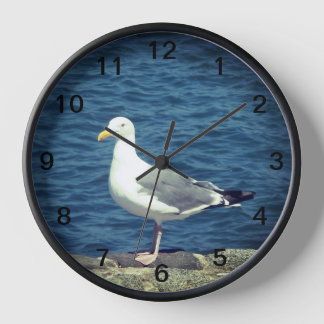 Seagull On The Bay Clock