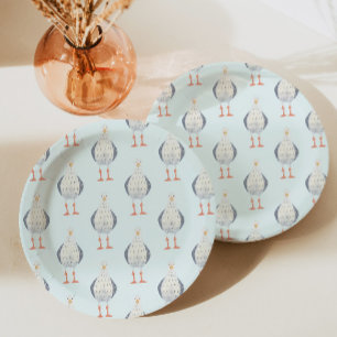 Seagull Pattern Paper Plate